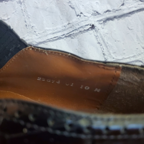 STACEY ADAMS MEN'S SHOES SLIP-ON ALLIGATOR UPPER LEATHER BLACK SIZE 10 - Picture 7 of 7